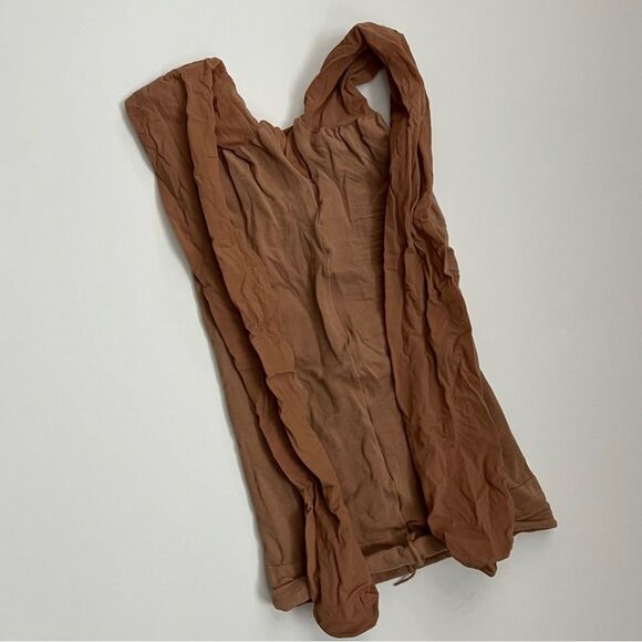 A New Day High Waist Control Top Sheer Stockings Tights - Pecan/Nude M/L - Picture 4 of 5